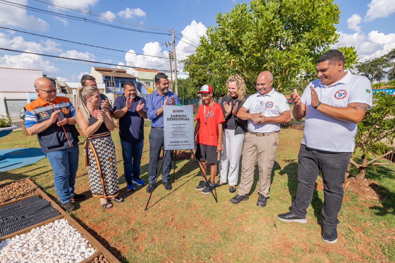 Jardim sensorial é inaugurado em Jundiaí com foco em inclusão