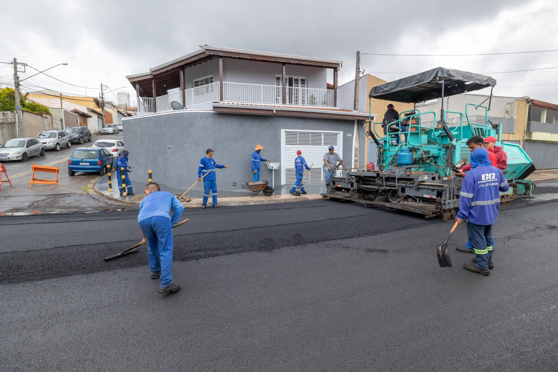 Rua Jair Peres recebe pavimentação na região Sul