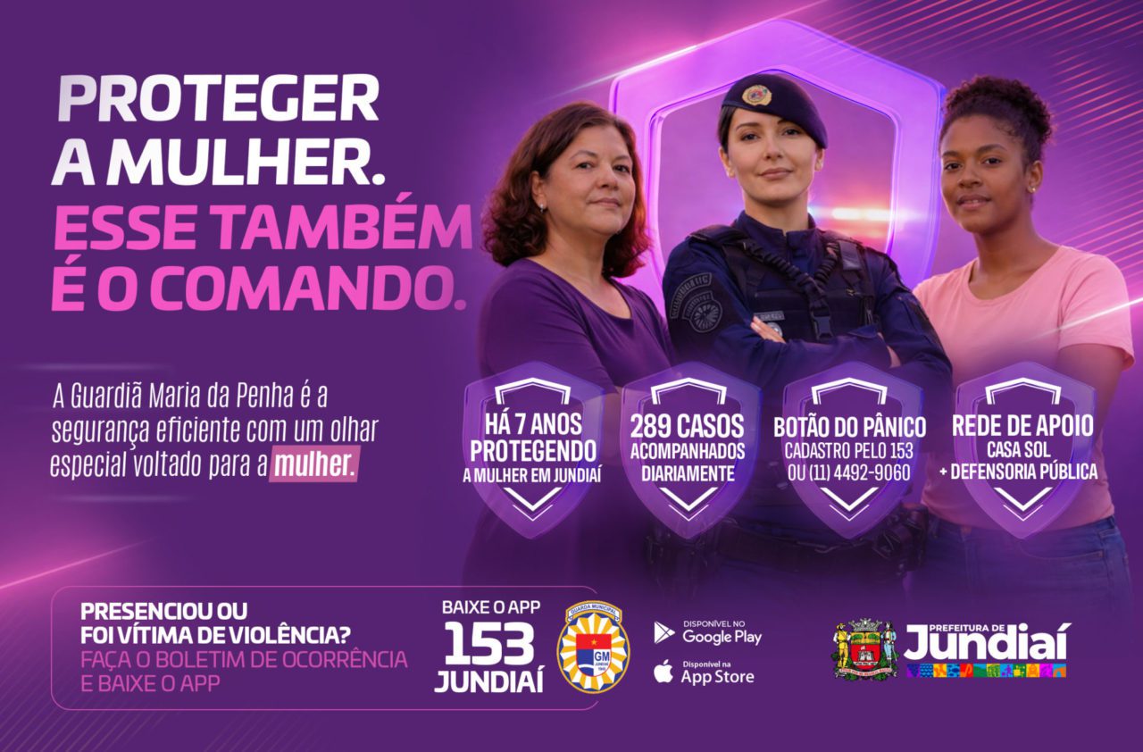 Proteção a mulheres em Jundiaí é reforçada com Guarda Maria da Penha